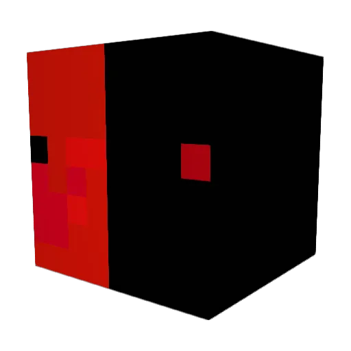 WhyCade Minecraft avatar head, 3D render