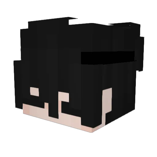 WhyHazy Minecraft avatar head, 3D render