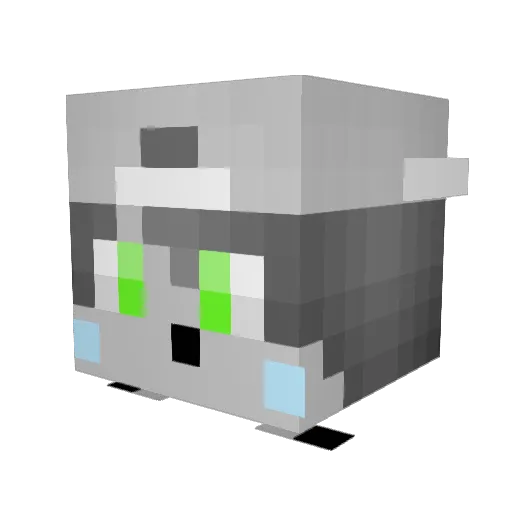 WhyISoBad Minecraft avatar head, 3D render