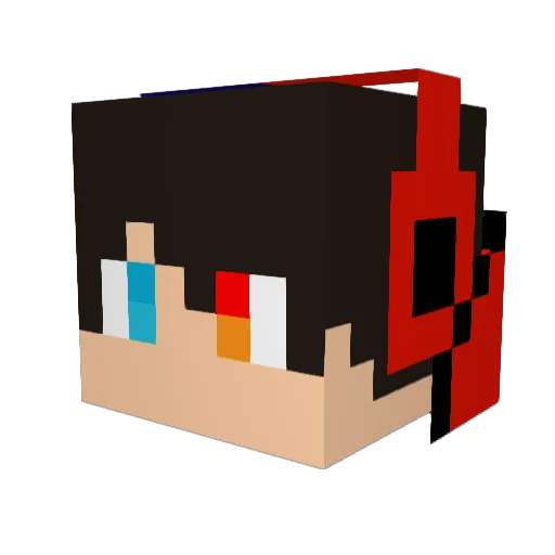 WhyImSoCooL Minecraft avatar head, 3D render