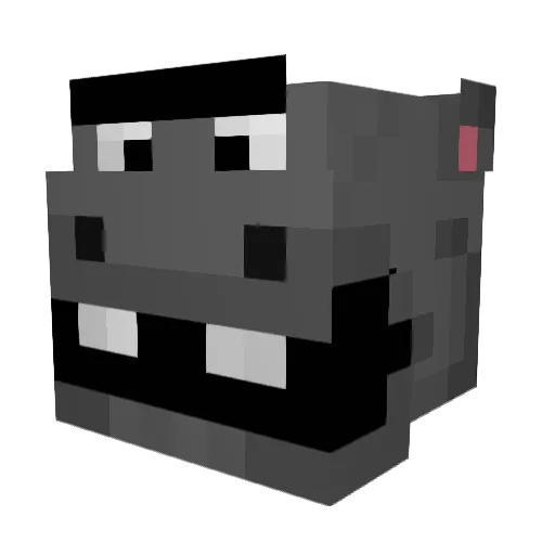 WhyLagWhy Minecraft avatar head, 3D render