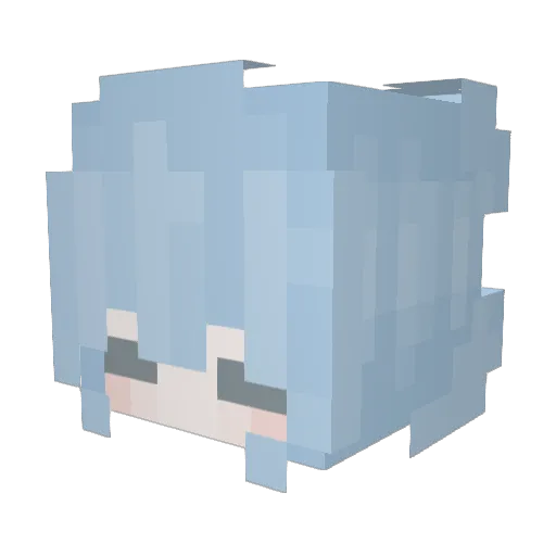 WhyLeaveMe Minecraft avatar head, 3D render