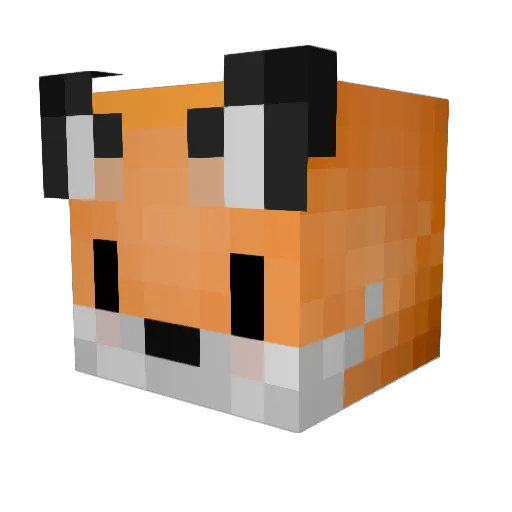 WhyMeBby Minecraft avatar head, 3D render