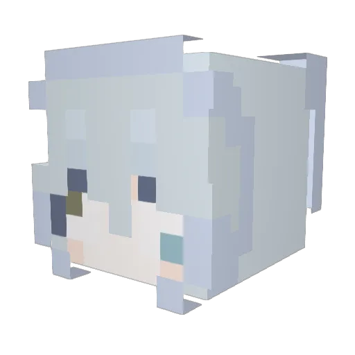 WhySnipe Minecraft avatar head, 3D render