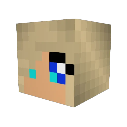 WhySoFat Minecraft avatar head, 3D render
