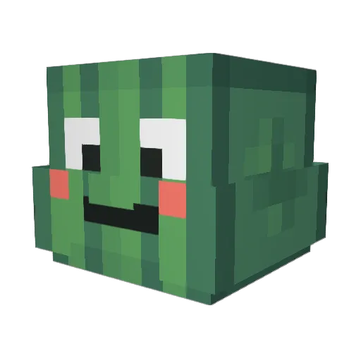 WhySoSerious Minecraft avatar head, 3D render