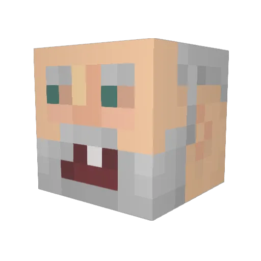 Why_Die Minecraft avatar head, 3D render