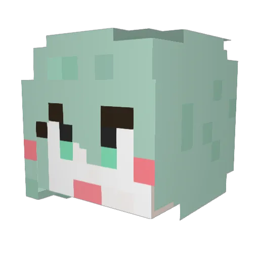 Why_Fi Minecraft avatar head, 3D render