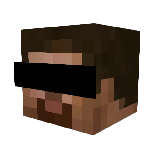 Whydothis22 Minecraft avatar head, 3D render