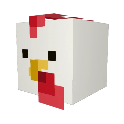 Whynot192 Minecraft avatar head, 3D render