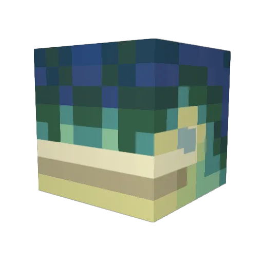 Whysper_ Minecraft avatar head, 3D render