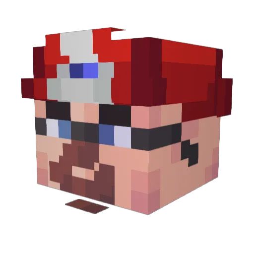 Whystorm Minecraft avatar head, 3D render