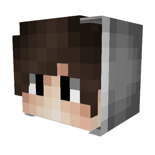 Whyulose Minecraft avatar head, 3D render