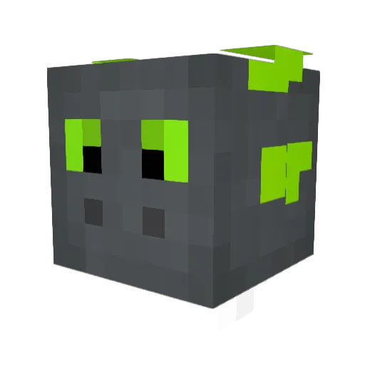 Whyvern_ Minecraft avatar head, 3D render