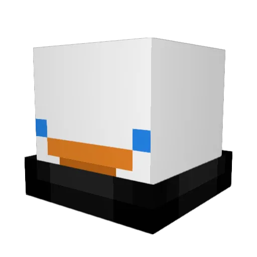 Whywolfgus Minecraft avatar head, 3D render