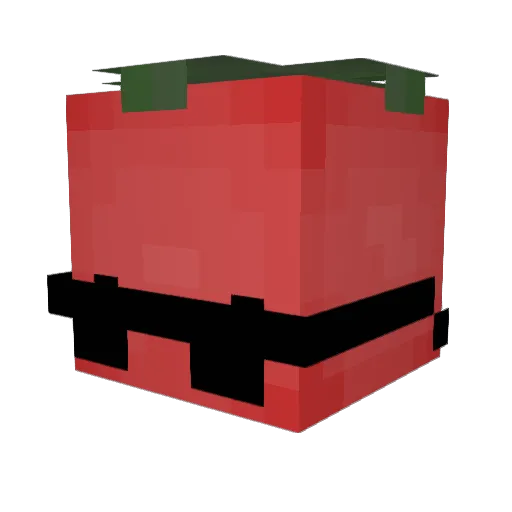 Whyxxu Minecraft avatar head, 3D render