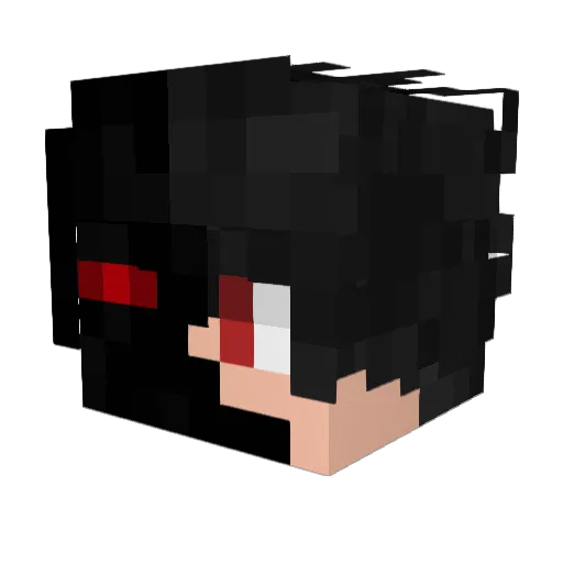 Wi1teey Minecraft avatar head, 3D render