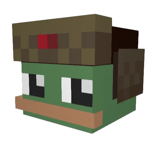 Wi3nerSchnitzel Minecraft avatar head, 3D render