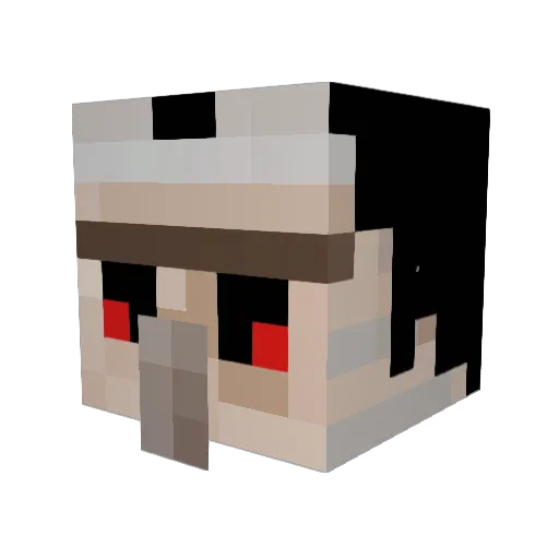 WiFiCraft Minecraft avatar head, 3D render