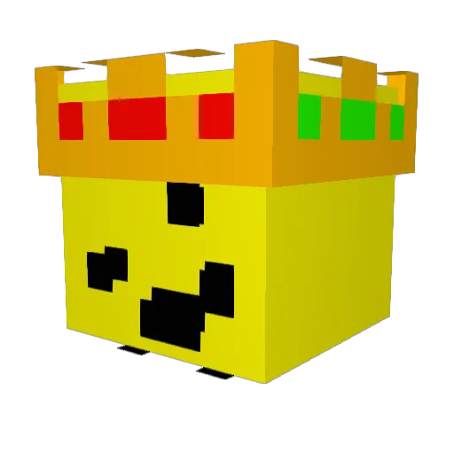 WiHu44 Minecraft avatar head, 3D render