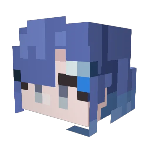 WiLs0n_HK Minecraft avatar head, 3D render