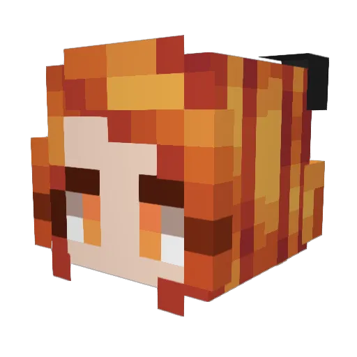 WiWi440 Minecraft avatar head, 3D render