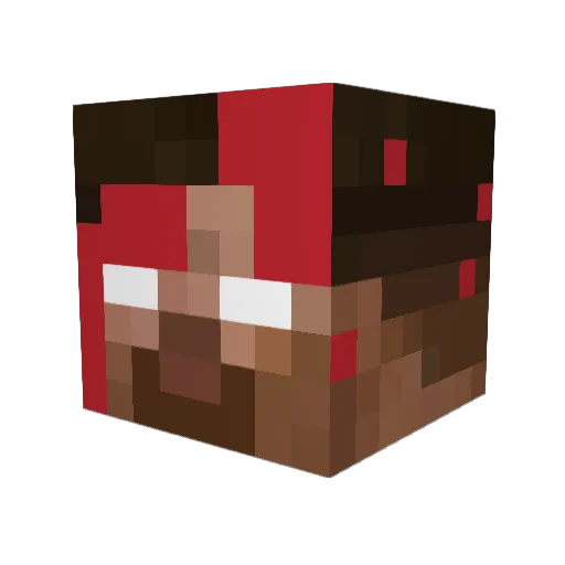 WibblePibble Minecraft avatar head, 3D render