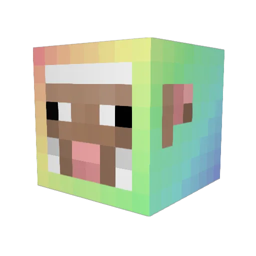 WibblyGibblyy Minecraft avatar head, 3D render
