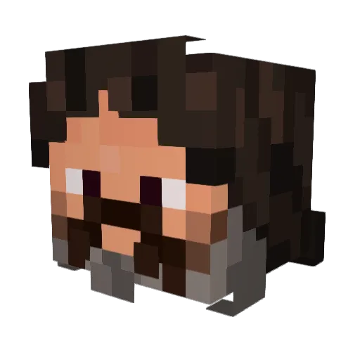 Wibs186 Minecraft avatar head, 3D render