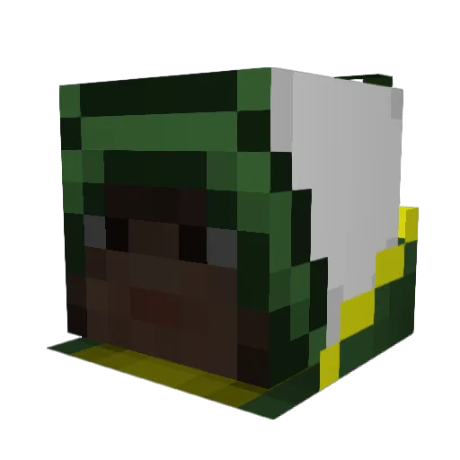 Wibzy Minecraft avatar head, 3D render