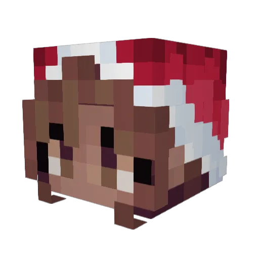 WicBaby Minecraft avatar head, 3D render