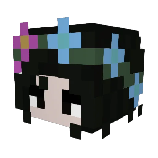 Wic_145 Minecraft avatar head, 3D render