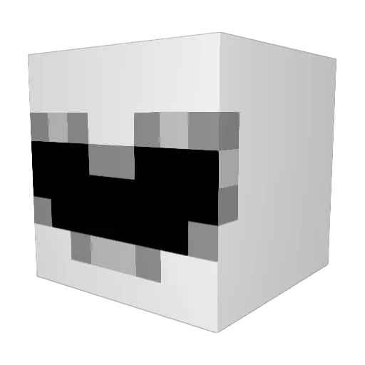 WichoShido Minecraft avatar head, 3D render