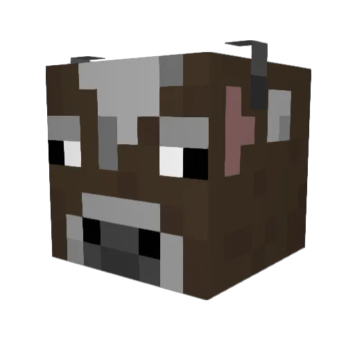 WickedCowz Minecraft avatar head, 3D render