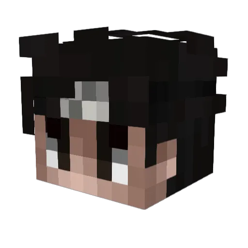 WickedDayz Minecraft avatar head, 3D render