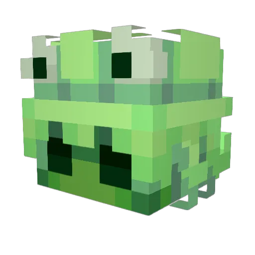 WickedPhatter Minecraft avatar head, 3D render