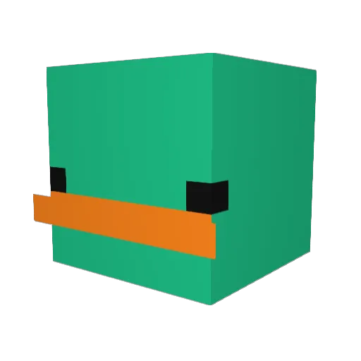 WickedXVector Minecraft avatar head, 3D render