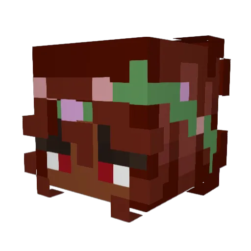Wicked_Noir Minecraft avatar head, 3D render