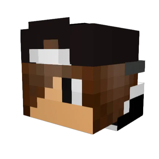 Wicked_Snipez_MG Minecraft avatar head, 3D render
