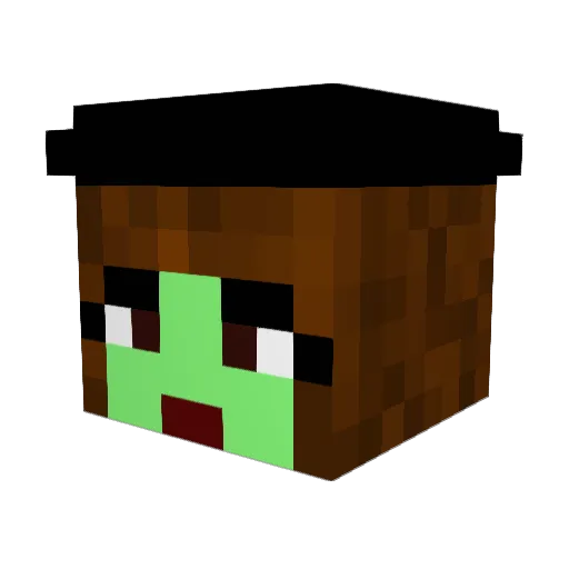 Wicked_Violet Minecraft avatar head, 3D render