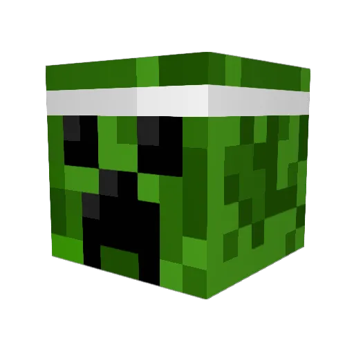 WickedestChick Minecraft avatar head, 3D render