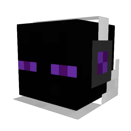 Wickedpointy Minecraft avatar head, 3D render