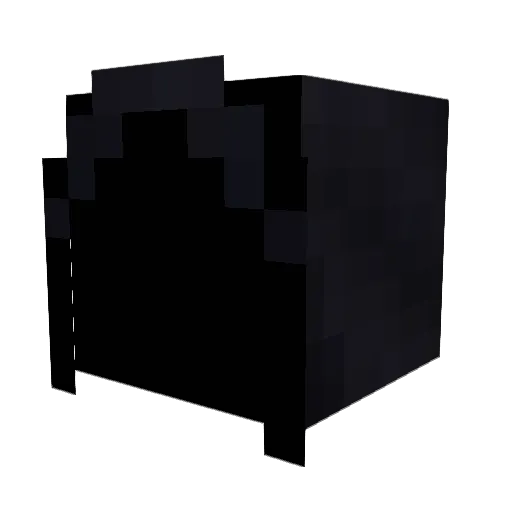 Wicks1 Minecraft avatar head, 3D render