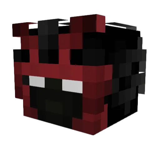Widar2010 Minecraft avatar head, 3D render