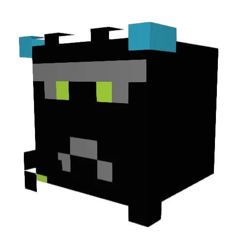 WidderOne Minecraft avatar head, 3D render