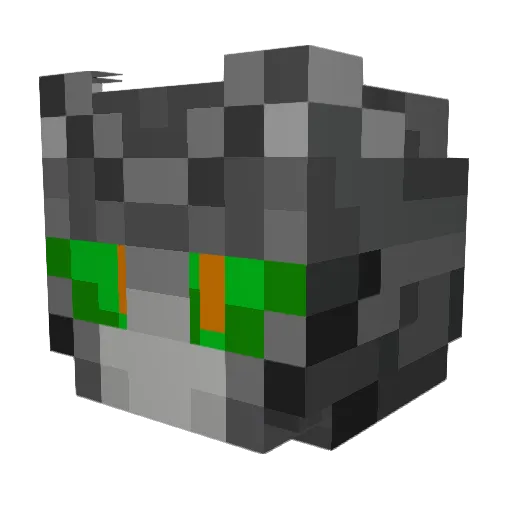 WideEyedRye Minecraft avatar head, 3D render