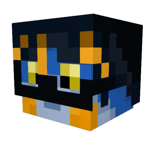 WideForg Minecraft avatar head, 3D render
