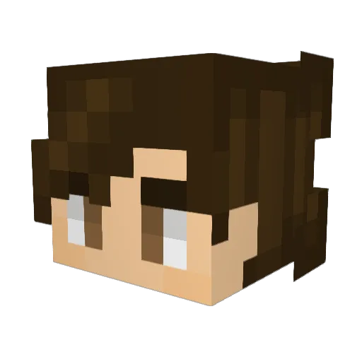 Wide_Doggo Minecraft avatar head, 3D render