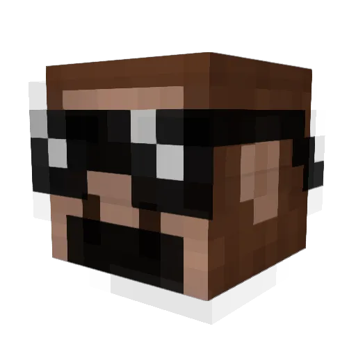 Wide_Ruled69 Minecraft avatar head, 3D render