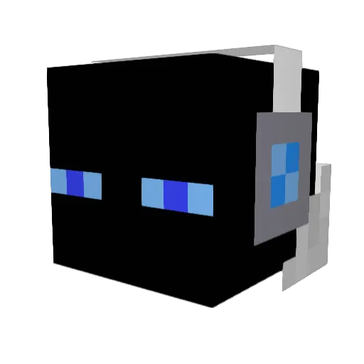Widika Minecraft avatar head, 3D render